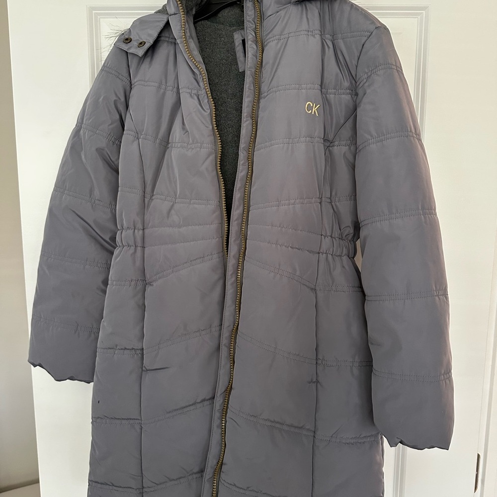 Calvin Klein Jeans Gray Wool Blend Jacket